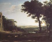 Claude Lorrain Landscape with a Sacrifice to Apolio (n03) USA oil painting artist